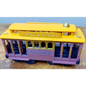 Model Train Car Powell & Hyde Streets San Francisco Cable Car Toy Metal TC 6812